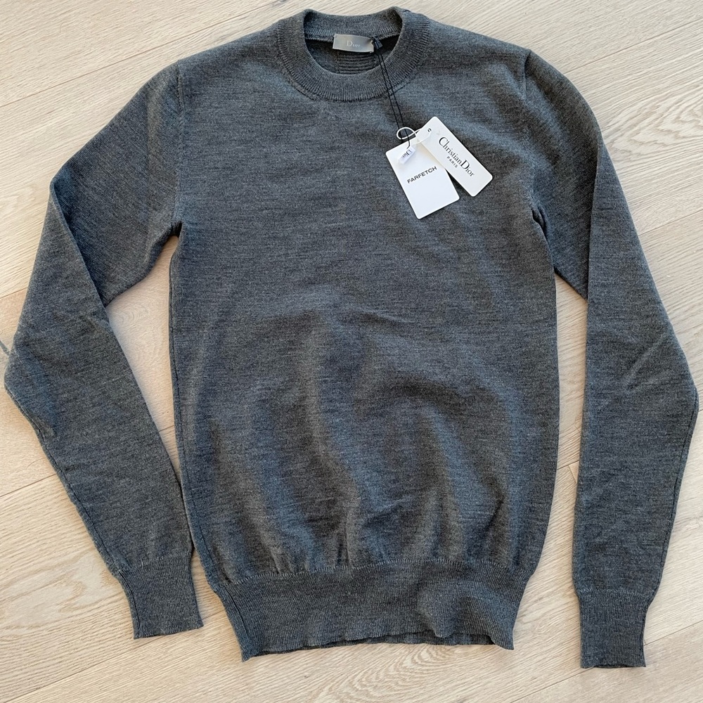 Amazing Dior grey wool sweater